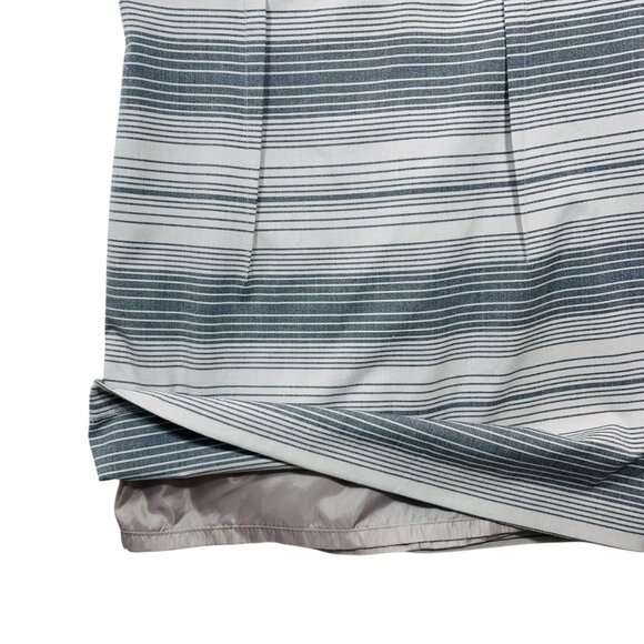 Business  work wear  Sheath Dress Women SZ 4 White Gray Striped Calvin Klein - Picture 6 of 16
